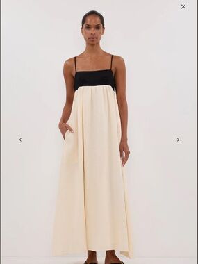 Nwt dissh Elena buttermilk linen dress - us 8